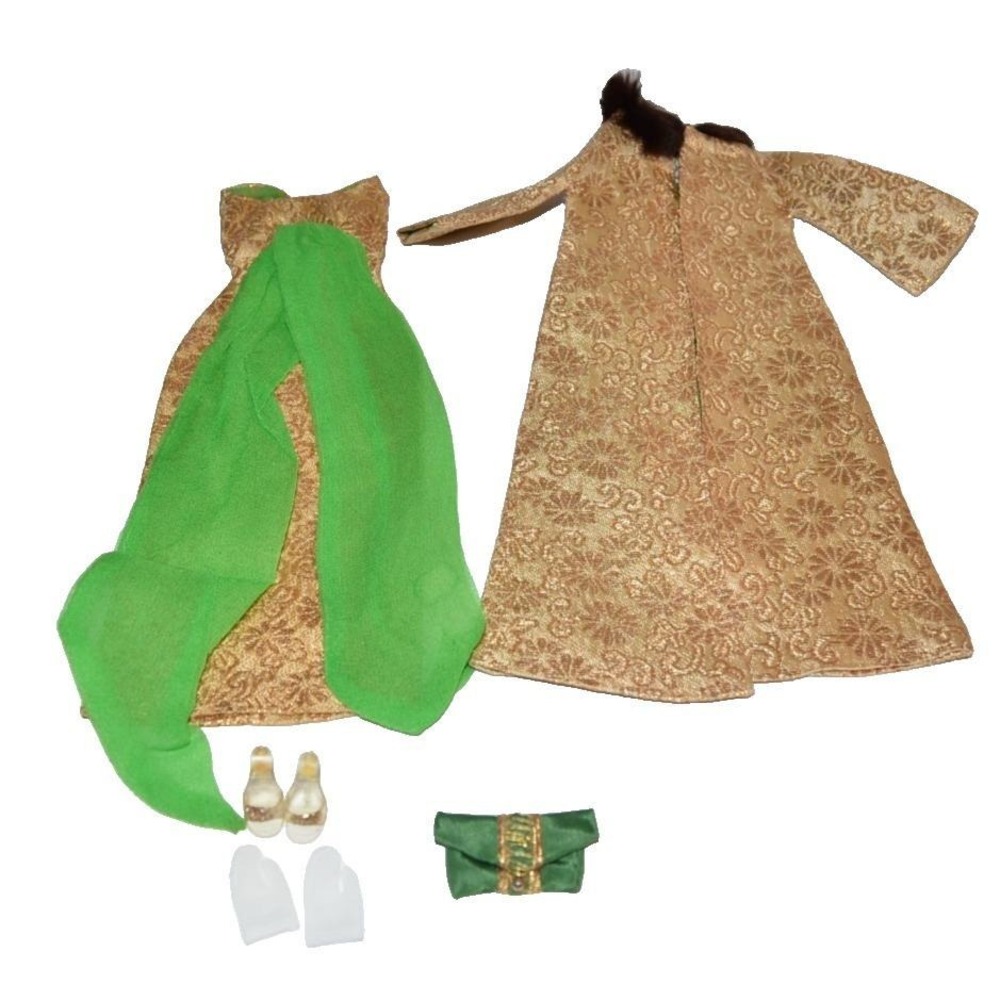 Vtg Barbie Golden Glory #1645 Barbie Outfit Complete And Gorgeous